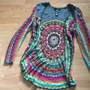 Colorful Crochet cardigan